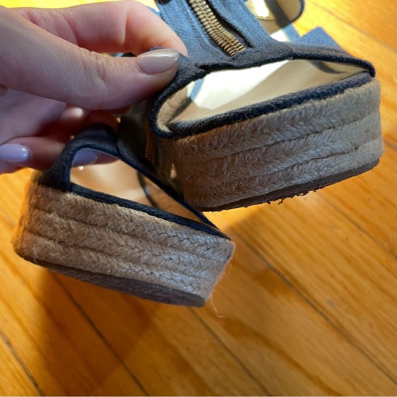 Michael Kors Denim Wedges with Zipper - Picture 5 of 9
